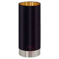 Black-gold table lamp Maserlo