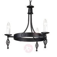 black chandelier belfry 3 light