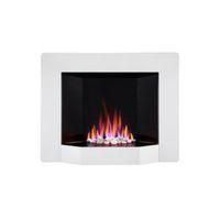 Blyss Virginia Black & White LED Reflections Remote Control Electric Fire