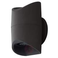 Black Abrantes LED outdoor wall light