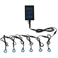 Blooma Granicus Blue Solar Powered LED Deck Light Pack of 6