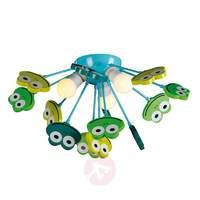 Blue and green ceiling light FROG
