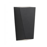 Black Aluminium Outdoor Wall Lamp With Up and Down Light