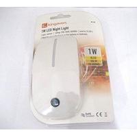 blackspur automatic 1w led sensor plug in wall night light nl105