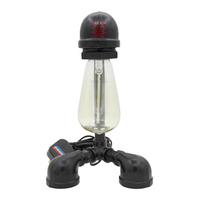Black Retro Vintage Touch Table Lamp & Edison Bulb