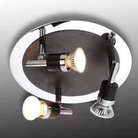 black 3 lamp elegant ceiling lamp