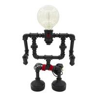 black e1 robot touch lamp light edison bulb retro vintage