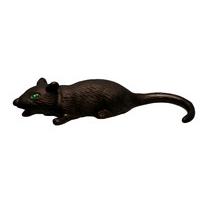 Black Rat Squeaky Dog Toy