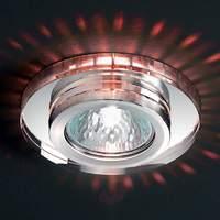 Blink Built-In Spotlight Round Crystal Glass