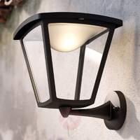 Black LED outdoor wall light Cottage