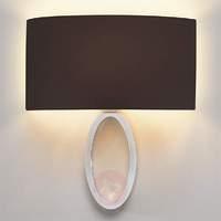 Black fabric wall light Lima