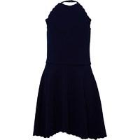 Blush Junior Girls Halter Dress Navy