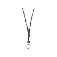black zip necklace size one size