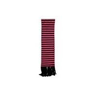 Black & Pink Striped Scarf