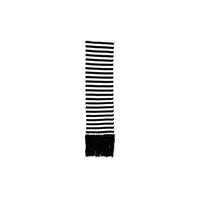 black amp white striped scarf