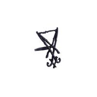 Black Lucifer Sigil Ring - Size: Ring Size Q