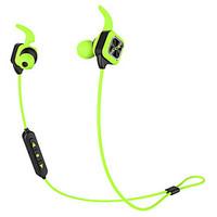 Bluetooth Earphone Wireless Sports Headphones Bass Stereo Earbuds With Ear Hook Mic Voice Prompt Handsfree Noise Reduction Sweatproof for Phone
