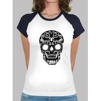 black and white sugar skull