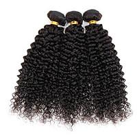 Black Brazilian Kinky Curly Human Hair 3 Bundle Wefts Hair Extension 300g/3pcs