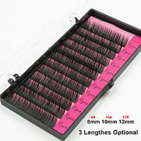 Black Natural False Eyelashes Extensions Individual Lash Fake EyeLash Planting Grafting Eyelashes(Assorted Color)