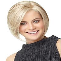Blonde Color Short Straight Wigs Capless Synthetic Wigs For Women