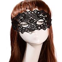 Black Sexy Lady Lace Mask Cutout Eye Masquerade Party Fancy Dress Costume
