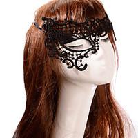 Black Sexy Lady Lace Mask Cutout Eye Half Face Masquerade Party Fancy Dress Costume