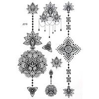 BlackLace Henna Indian Body Temporary Sexy Tattoos Sticker For Women, Teens, Girls(5 Patterns in 1 Sheet) J019