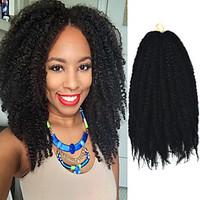 black 17 kanekalon afro kinky braids twist havana curly synthetic hair ...