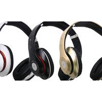 Black Bluetooth stereo headphone...