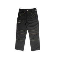 Black Multi Zip Work Trouser Waist 32in Leg 31in