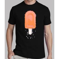 black shirt orange ice