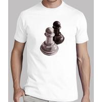 Black And White Chess Pawns Tee