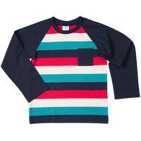 Block Stripe Kids Top - Blue quality kids boys girls