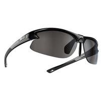 Bliz Motion Sunglasses - Shiny Black - Smoke with Silver Mirror
