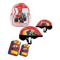 Blaze And The Monster Machines Helmet Knee Pads Elbow Pads & Bag Protection Pack