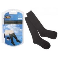 Black Unisex Travel Support Socks