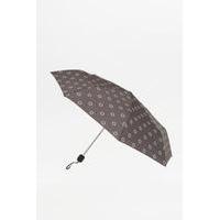 Black Circle Spot Umbrella, BLACK