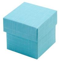 Blue Square Silk Favour Box & Lid