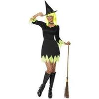 Black & Green Witch Costume - Medium