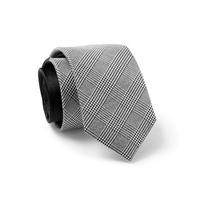 black white plain patterned silk tie savile row