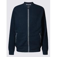 Blue Harbour Pure Cotton Zipped Through Sweatshirt