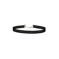 Black Cut Out Detail Choker Necklace