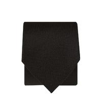 Black Micro Check 100% Silk Tie