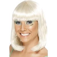 blonde party wig