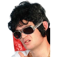 black elvis wig