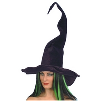 black tall twisty witch hat