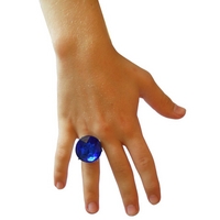 Blue Jewelled Stone Ring