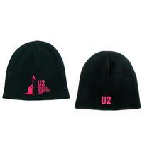 Black U2 Beanie Hat