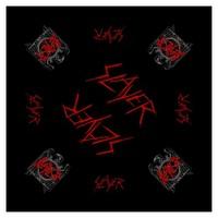 black mens slayer black eagle bandanna